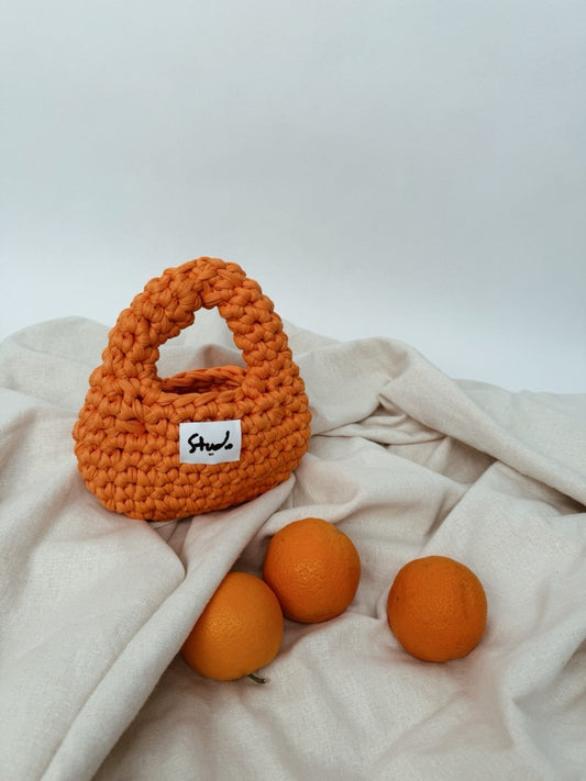 The Croissant Bag, Coral - XS