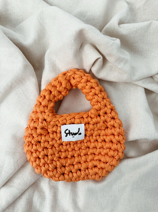 The Croissant Bag, Coral - XS