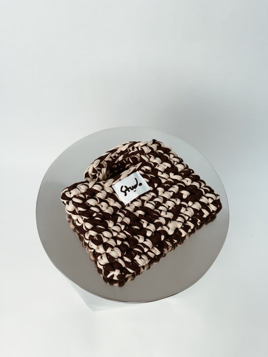 The Basket Bag, Iced Latte - XS